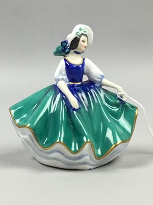 Lot 325 - A ROYAL DOULTON MINIATURE FIGURE OF 'SUNDAY BEST' AND OTHERS