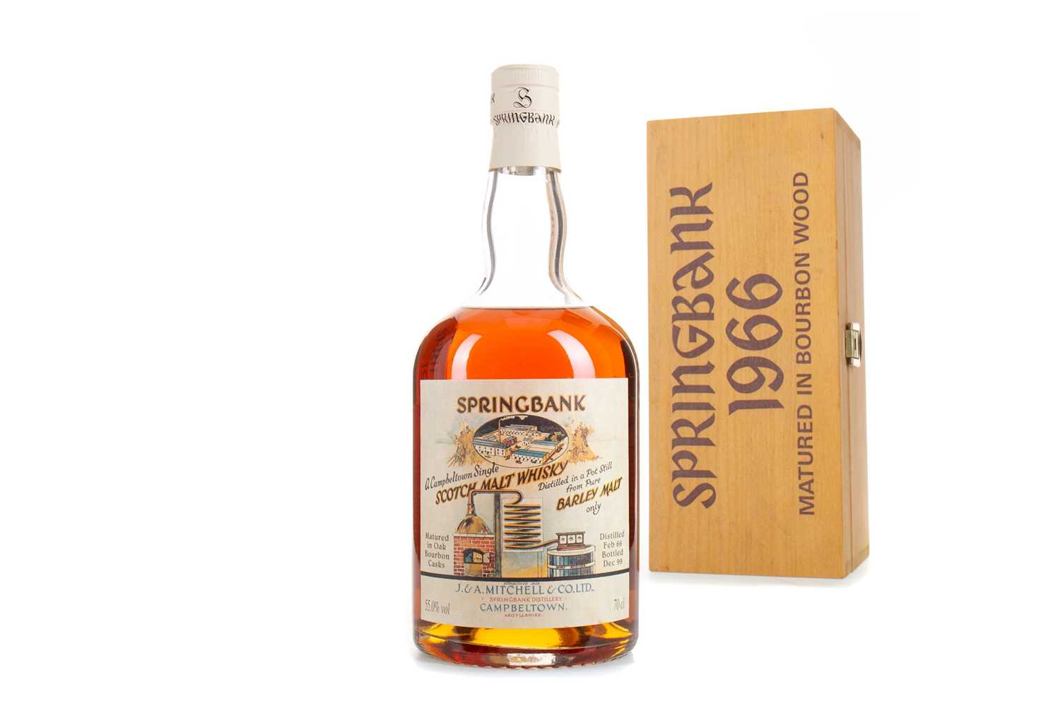 Lot 335 - SPRINGBANK 1966 LOCAL BARLEY CASK #507 - COLLECTION ONLY