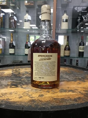 Lot 335 - SPRINGBANK 1966 LOCAL BARLEY CASK #507 - COLLECTION ONLY