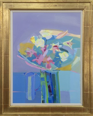Lot 43 - BOUQUET, A MIXED MEDIA BY CLAIRE HARRIGAN