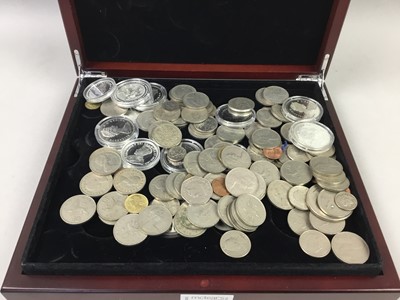Lot 204 - A COLLECTION OF BRITISH AND FOREIGN COINS AND WATCHES