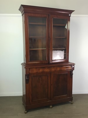 Lot 336 - A VICTORIAN MAHOGANY BOOKCASE