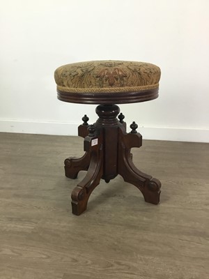 Lot 339 - A VICTORIAN REVOLVING PIANO STOOL