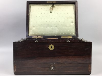 Lot 347 - A 20TH CENTURY JEWELLERY BOX