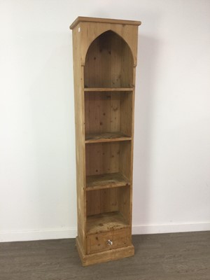 Lot 410 - A MODERN PINE OPEN BOOCASE