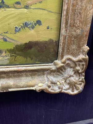 Lot 9 - ARRAN FROM THE WEST COAST, AN OIL BY ROBERT HOUSTON