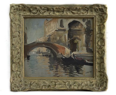 Lot 15 - THE OSPEDALE CIVILE, VENICE, AN OIL BY CHARLES HODGE MACKIE