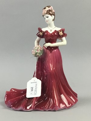 Lot 259 - A COALPORT FIGURE AND OTHER FIGURES