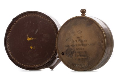 Lot 11 - AN AIR MINISTRY ISSUE POCKET ANEROID BAROMETER