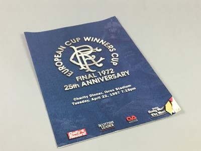 Lot 378 - A COLLECTION OF RANGERS F.C. PROGRAMMES AND OTHER RANGERS RELATED ITEMS