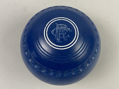 Lot 379 - A SET OF FOUR RANGERS F.C. LAWN BOWLS