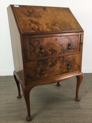 Lot 433 - A LADY'S WALNUT BUREAU