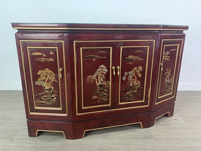 Lot 441 - A LACQUERED CABINET