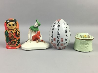 Lot 444 - A ROYAL DOULTON FIGURE OF ENCHANTMENT AND OTHER CERAMICS