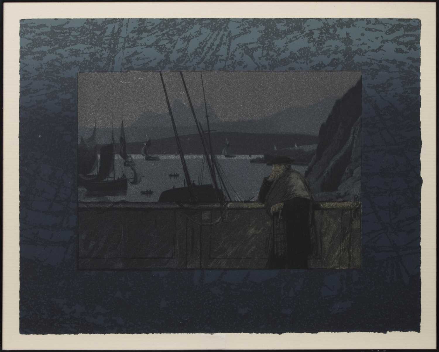 Lot 15 - THE DEPARTURE, AN ETCHING BY WILL MACLEAN