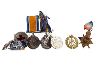 Lot 14 - FOUR WWI SERVICE MEDALS