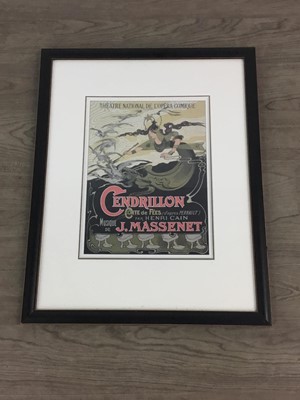 Lot 46 - A PRINT OF A CADILLAC ADVERTISING POSTER AND OTHERS