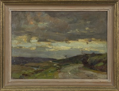 Lot 290 - STORMY SKIES, AN OIL BY WILLIAM MILLER FRAZER