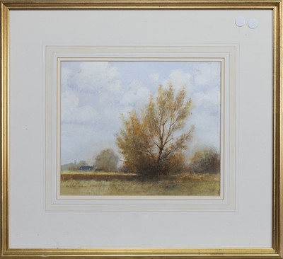 Lot 295A - LANDSCAPE WITH TREES, A MIXED MEDIA