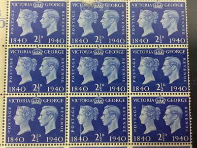 Lot 129 - A LOT OF FOUR DOUBLE SIDED PAGES OF GB STAMPS