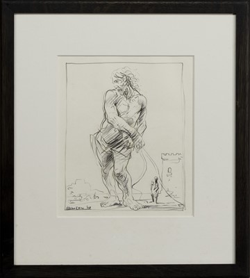 Lot 183 - CHRIST, A MIXED MEDIA BY PETER HOWSON