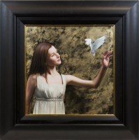 Lot 79 - GERARD BURNS LETTING GO oil on canvas, signed...
