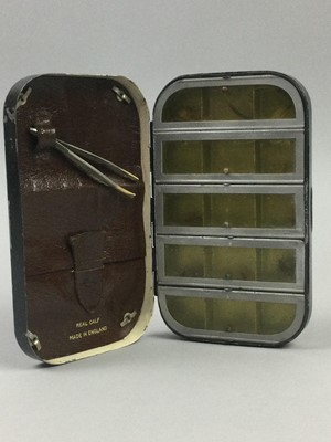 Lot 131 - AN ALLOY FLY BOX AND ANOTHER