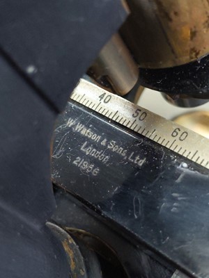 Lot 444 - A MICROSCOPE BY W. WATSON & SONS