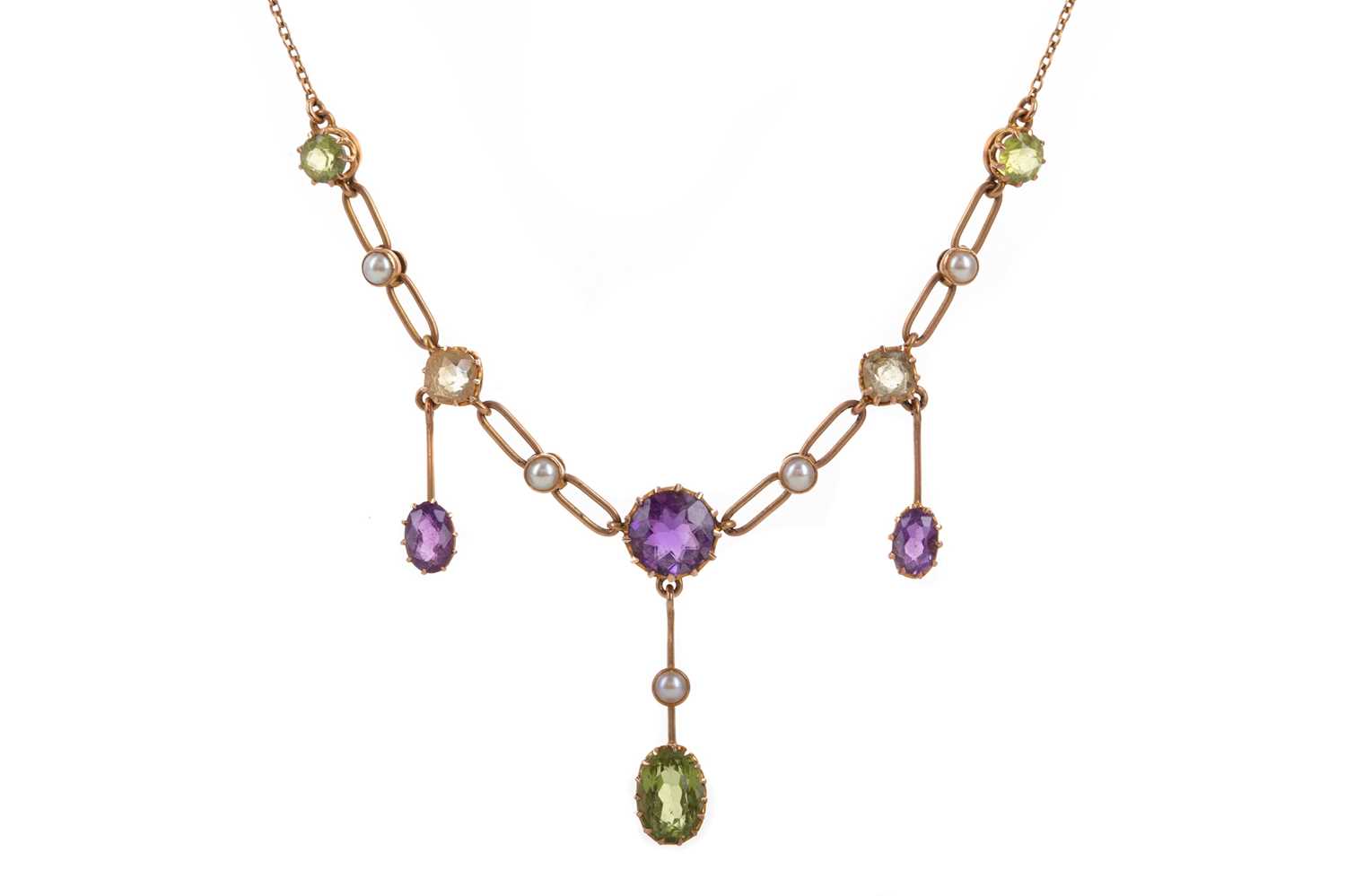 Lot 666 - A LATE NINETEENTH CENTURY 'SUFFRAGETTE' NECKLET