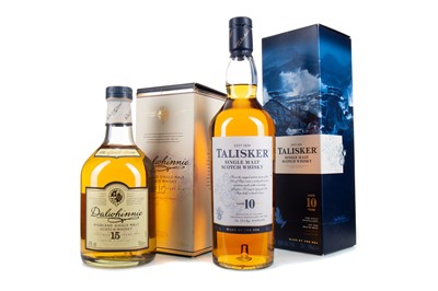 Lot 23 - TALISKER 10 YEAR OLD AND DALWHINNIE 15 YEAR OLD