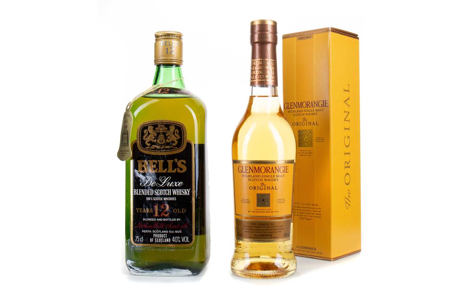 Lot 27 - BELL'S 12 YEAR OLD 75CL AND GLENMORANGIE 10 YEAR OLD 35CL
