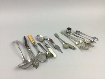 Lot 123 - A LOT OF SILVER PLATED CUTLERY
