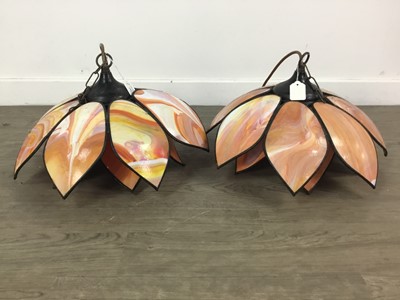Lot 191 - A LOT OF TWO CEILING LIGHT SHADES