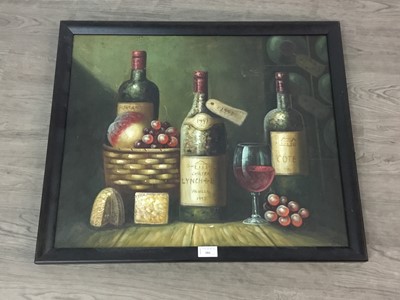 Lot 181 - A MODERN STILL LIFE PAINTING AND ANOTHER