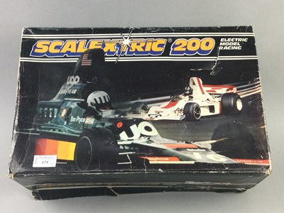 Lot 173 - A SCALEXTRIC 200 RACING SET AND OTHERS