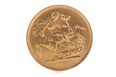 Lot 36 - AN EDWARD VII GOLD SOVEREIGN DATED 1902