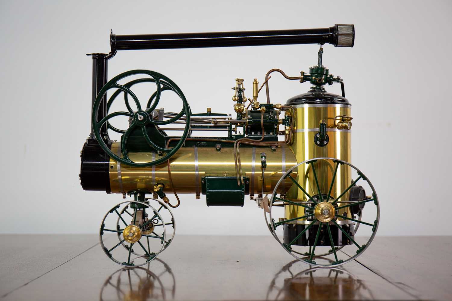 Lot 970 - A GOOD LIVE STEAM AGRICULTURAL MODEL