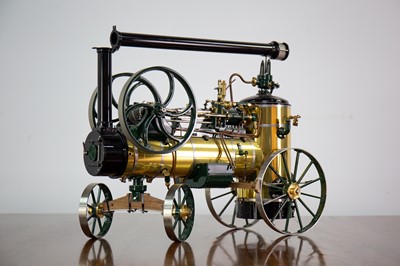 Lot 970 - A GOOD LIVE STEAM AGRICULTURAL MODEL