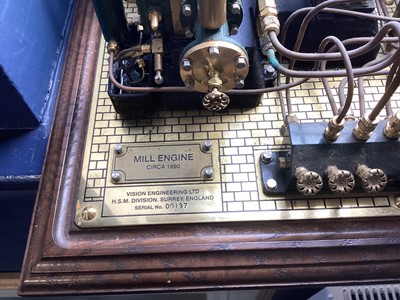 Lot 971 - LIVE STEAM MODEL MILL ENGINE (CIRCA 1890)