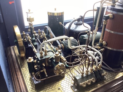 Lot 971 - LIVE STEAM MODEL MILL ENGINE (CIRCA 1890)