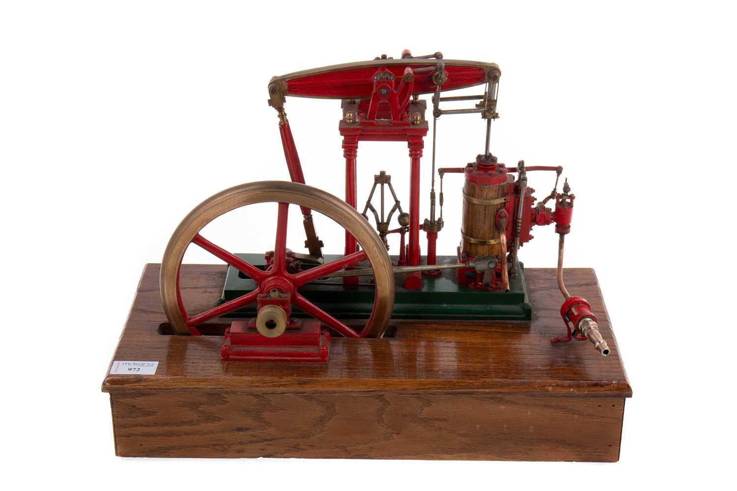 Lot 972 - A SCRATCH BUILT LIVE STEAM MODEL BEAM ENGINE