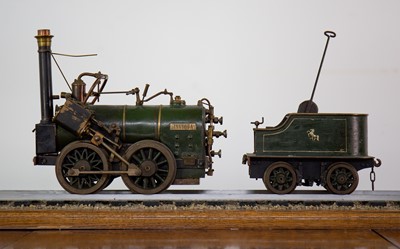Lot 975 - A SCRATCH BUILT LIVE STEAM MODEL 'INVICTA' LOCOMOTIVE AND TENDER