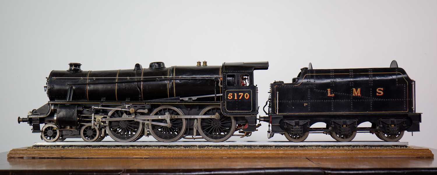 Lot 980 - A GOOD SCRATCH BUILT LIVE STEAM MODEL LOCOMOTIVE AND TENDER