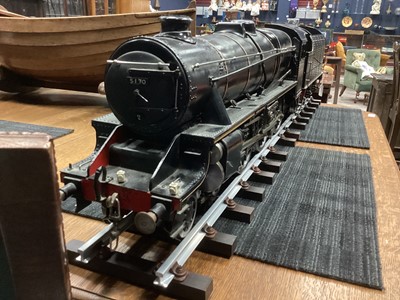 Lot 980 - A GOOD SCRATCH BUILT LIVE STEAM MODEL LOCOMOTIVE AND TENDER