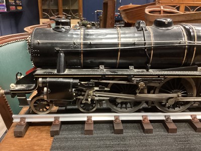 Lot 980 - A GOOD SCRATCH BUILT LIVE STEAM MODEL LOCOMOTIVE AND TENDER