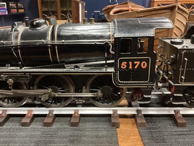 Lot 980 - A GOOD SCRATCH BUILT LIVE STEAM MODEL LOCOMOTIVE AND TENDER