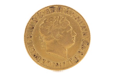 Lot 43 - A GEORGE III GOLD SOVEREIGN DATED 1817