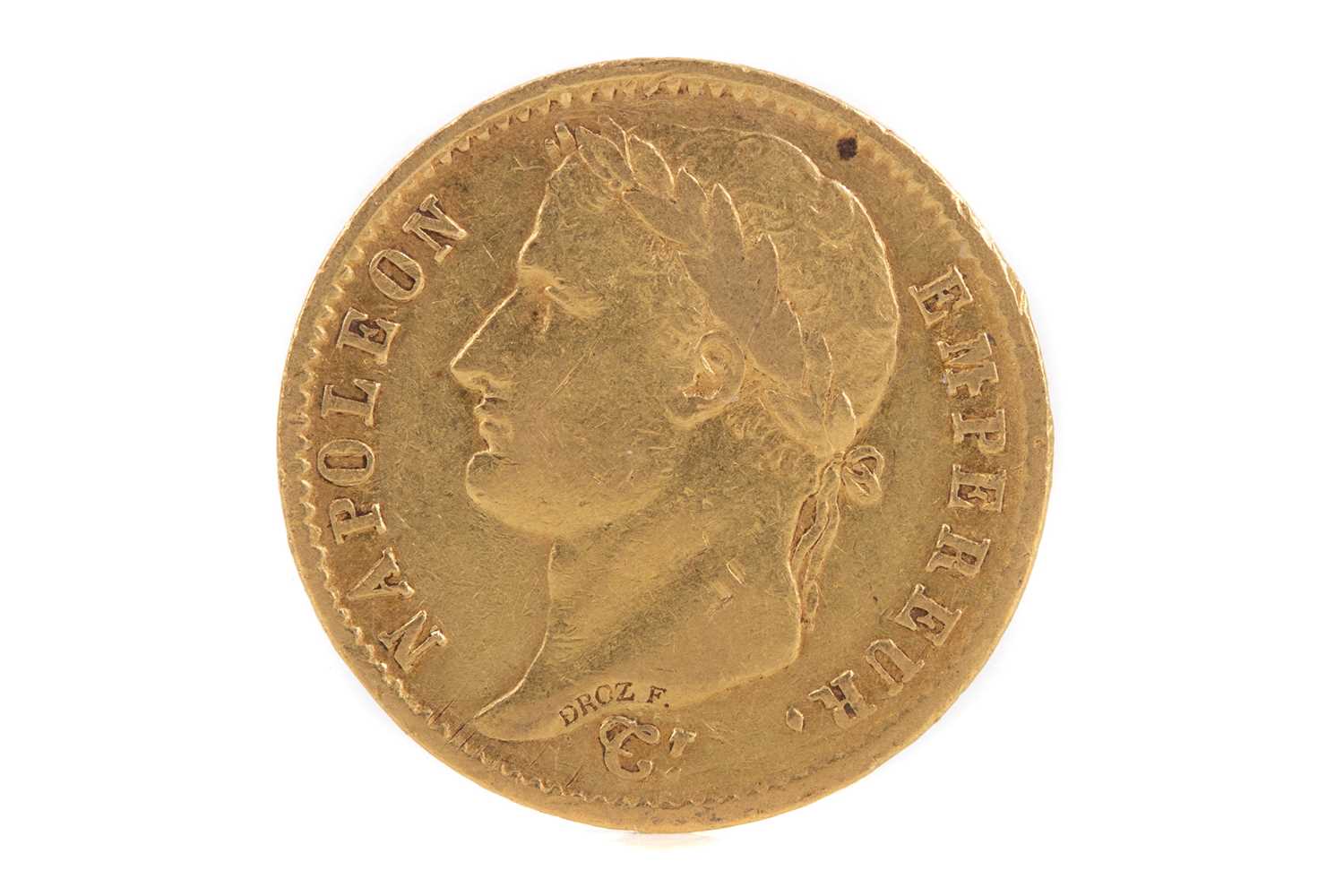 Lot 45 - A FRENCH NAPOLEON GOLD TWENTY FRANCS DATED 1807