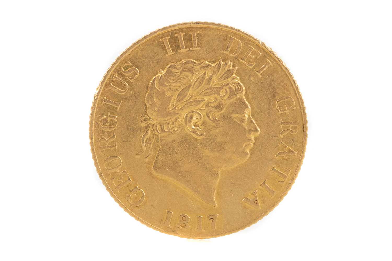Lot 47 - A GEORGE III GOLD HALF SOVEREIGN DATED 1817