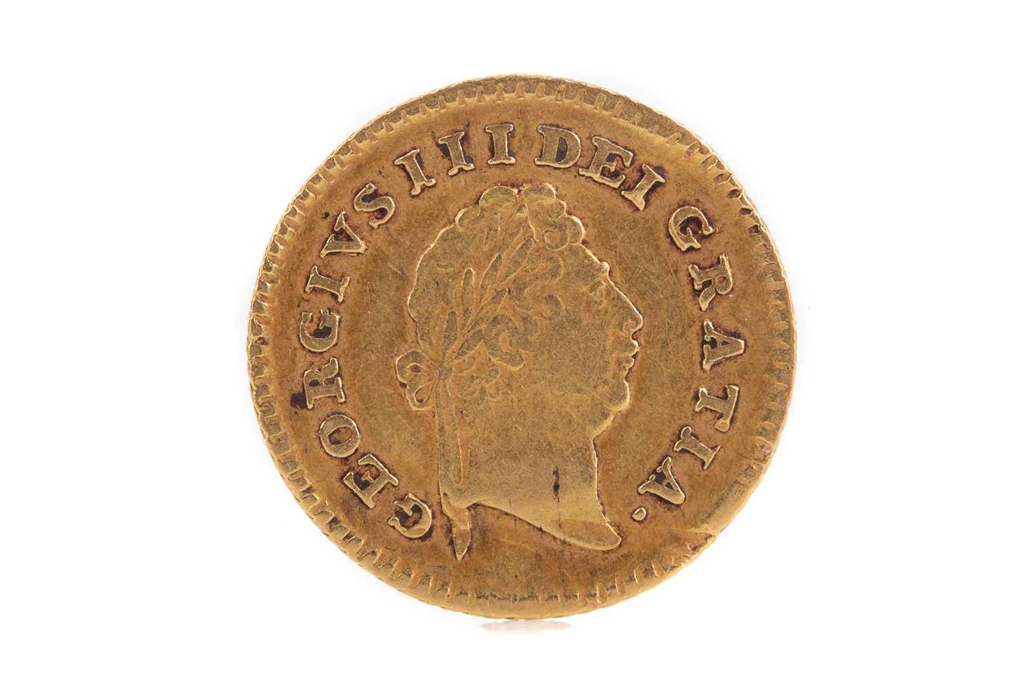 Lot 48 - A GEORGE III THIRD GUINEA DATED 1798